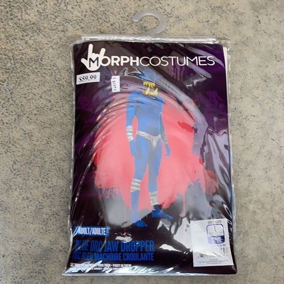 Morph Costumes: Adult Blue Orc Jaw Dropper! New! - Picture 2 of 11